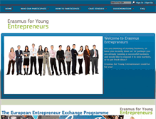 Tablet Screenshot of erasmus-entrepreneurs.com